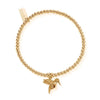 ChloBo Cute Charm Hummingbird Bracelet, Gold