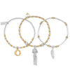 ChloBo Inner Spirit Set of 3 Bracelets, Gold & Silver