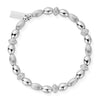 ChloBo Mini Oval Disc Bracelet, Silver