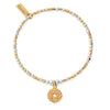 ChloBo Open Star In Circle Bracelet, Gold and Silver