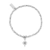 ChloBo Soul Glow Lucky Star Bracelet, Silver