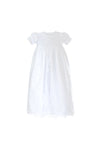 Visara Floral Lace Christening Gown, White