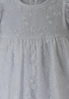 Visara Floral Lace Christening Gown, White