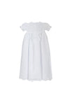 Visara Floral Lace Christening Gown, White