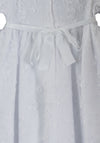 Visara Floral Lace Christening Gown, White