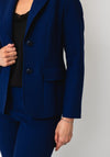 Christina Felix Single Breasted Tailored Blazer, Blue