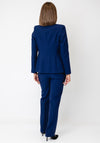 Christina Felix Single Breasted Tailored Blazer, Blue