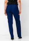 Christina Felix Tailored Straight Leg Trouser, Blue