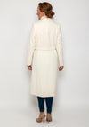 Christina Felix Belted Wool Cashmere Blend Long Coat, Winter White
