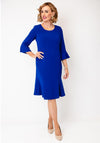 Christina Felix Cropped Sleeve Midi Dress, Royal Blue
