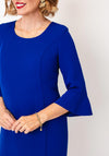 Christina Felix Cropped Sleeve Midi Dress, Royal Blue