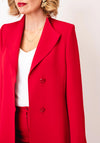 Christina Felix Button Closure Blazer, Red