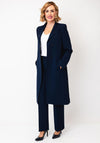 Christina Felix Button Closure Blazer, Navy