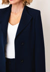 Christina Felix Button Closure Blazer, Navy