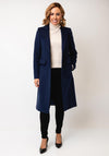Christana Felix Wool Timeless Tailored Coat, Navy