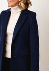 Christana Felix Wool Timeless Tailored Coat, Navy