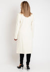Christina Felix Lapel Collar Wool Cashmere Blend Long Coat, Winter White