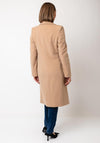 Christina Felix Classic Tailored Wool Cashmere Blend Long Coat, Camel