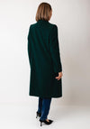 Christina Felix Classic Tailored Wool Cashmere Blend Long Coat, Forest Green