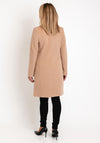 Christina Felix Classic Tailored Wool Cashmere Blend Long Coat, Camel