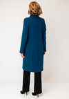 Christina Felix Wool Rich Tailored Coat, Teal