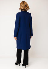 Christina Felix Wool Rich Tailored Coat, Blue