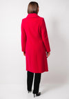 Christina Felix Wool Rich Shawl Collar Long Coat, Pink