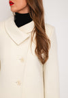 Christina Felix Wool Cashmere Blend Shawl Collar Coat, Winter White