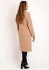 Christina Felix Wool Cashmere Blend Shawl Collar Long Coat, Camel