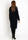 Christina Felix Faux Fur Collar Wool Long Coat, Ink