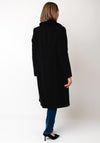 Christina Felix Faux Fur Collar Wool Cashmere Coat, Black