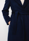 Christina Felix Soft Touch Tailored Coat, Navy