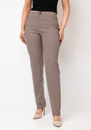 Christina Felix Houndtooth Slim Leg Trousers, Multi