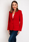 Christina Felix Single Breasted Tailored Blazer, Red