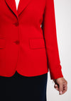 Christina Felix Single Breasted Tailored Blazer, Red