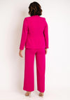 Christina Felix Single Breasted Tailored Blazer, Raspberry