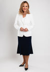 Christina Felix Single Breasted Tailored Blazer, White