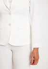 Christina Felix Single Breasted Tailored Blazer, White
