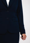 Christina Felix Single Breasted Tailored Blazer, Navy