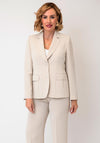 Christina Felix Button Closure Blazer, Beige