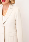 Christina Felix Button Closure Blazer, Beige