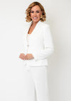 Christina Felix Embellished Detail Blazer, White