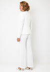 Christina Felix Embellished Detail Blazer, White