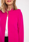 Christina Felix High Neck Longline Jacket, Raspberry