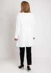 Christina Felix High Neck Longline Jacket, White