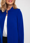 Christina Felix High Neck Longline Jacket, Royal Blue