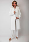 Christina Felix Button Closure Blazer, White
