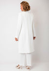 Christina Felix Button Closure Blazer, White