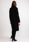 Christina Felix Faux Fur Collar Wool Cashmere Coat, Black