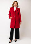 Christina Felix Wool Cashmere Blend Coat, Red